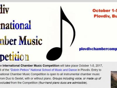 [66] The International Chamber Music Competition Plovdiv